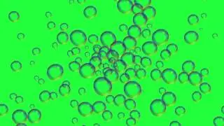 Bubbles 01 - Green Screen / Free Stock Footage (4K)