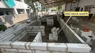 AAC block work / Bathroom Brick work