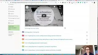 Schoology Training Resources Unit 1 Intro