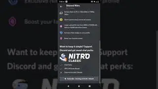 How to purchase Discord Nitro on Discord Mobile app for Android