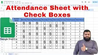 Automatic Check Boxes in Google Sheet | How to Make Attendance Sheet with Check Box in Google Sheet