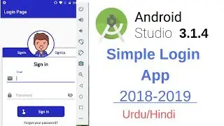 Simple Login App Android Studio 3.1.4