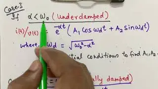 How to solve source free series/ parallel RLC circuit explained under 7 minutes