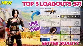 TOP 5 LOADOUTS in "SEASON 7" of Cod Mobile! | codm br best gunsmith | codm br best guns | codm br