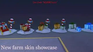 NEW TDS XMAS FARM SKIN SHOWCASE  | Roblox Tower Defense Simulator