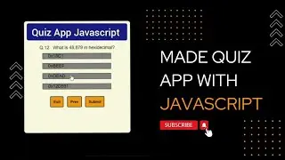JavaScript Project 8 | Quiz App made with javascript