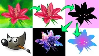 How to Make a SILHOUETTE & Image Inside Silhouette in GIMP 2.10