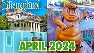Disneyland Park - April 2024 Walkthrough + Updates & Construction News [4K POV]