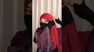 Beautiful Layered Hijab 😘 Tutorial 2024 #shorts
