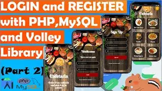 login and register with php MySQL and volley library in android studio 2023 (part 2)
