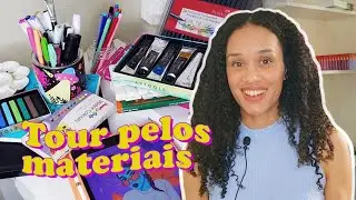Mostrei todos os MATERIAIS que uso para DESENHAR