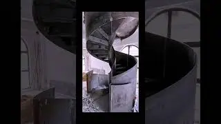 Elegant Welded Steel Spiral Staircase for Modern Interiors