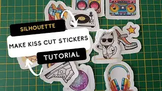 How to Make Kiss Cut Stickers with Silhouette Studio | Easy Print & Cut Tutorial