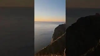 солнечный закат на Нордкап