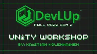 Unity Basics to Intermediate Workshop - 3 Sep 2022