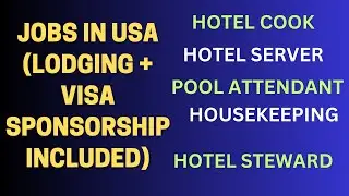 5 sponsored jobs in USA for people outside USA to come to USA with work visa H2B