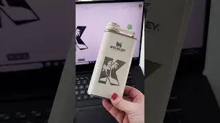 Engraving a Stanley Flask