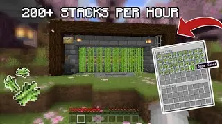 Automatic Sugarcane Farm In Minecraft 1.20+ step by step guide #MinecraftTutorial