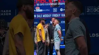 Anthony Cacace & Josh Warrington SQUARE-OFF at the launch press conference! 🍿