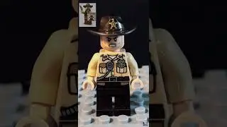 How to make Rick Grimes from The Walking Dead in LEGO #shorts #thewalkingdead #lego #rickgrimes #fyp