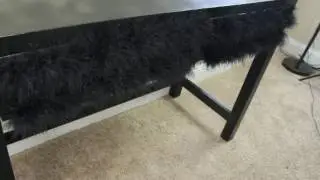 DIY Vanity Desk W/ FAUX FUR