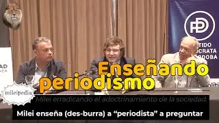 Milei enseña a “periodista” a hacer su trabajo | Javier Milei | 11 - 11 - 2022 | mileipedia