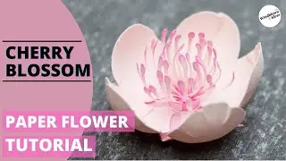 Paper Cherry Blossom Tutorial | Paper Fower SVG