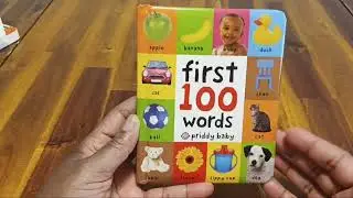 📚 First 100 Words: Essential Vocabulary for Toddlers! | Padded Board Book by Roger Priddy 🧸