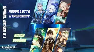 Neuvillette & Kinich Trio Run - Spiral Abyss 5.1 | Genshin Impact