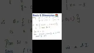 Basis and Dimension important questions #linearalgebra #mscmathematics #vectorspaces