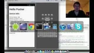 Pusher PhoneGap for Android sample project - getting started