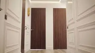 Двері прихованого монтажу HPL текстура дерева Алюмінієвий торець Фабрика дверей виробник