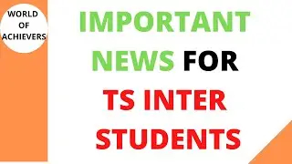 IMPORTANT NEWS FOR TS INTER STUDENTS| TS INTER EXAM DATES 2021|TS INTER NEW SYLLABUS|TS SUPPLY EXAMS