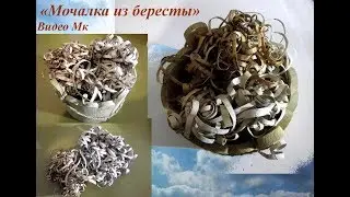 Видео Мастер класс Мочалка из бересты