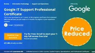 Coursera Google IT Support and IT Automation Professional Certificates Price Slashed For Indians