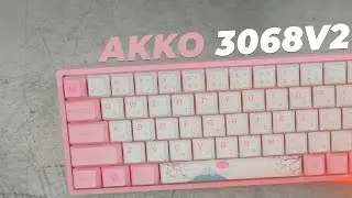 AKKO 3068v2 Tokyo World Tour sound test - Typing ASMR (Gateron Pink) 