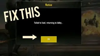 how to fix failed to load returning to lobby error in pubg mobile lite