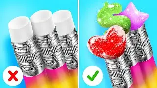 Выживание в школе 🎒 | Самодельные поделки ✂️ и Умные хитрости 💡 от 123 GO Like!