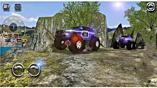 4x4 Of-Road Rally 7#free ride and level extreme_monster truck goes through the river with a jump#
