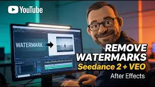Seedance 2 and VEO Watermark Removal in After Effects tutorial.