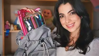 ASMR: MÃE ARRUMANDO MOCHILA ESCOLAR | Sweet Carol
