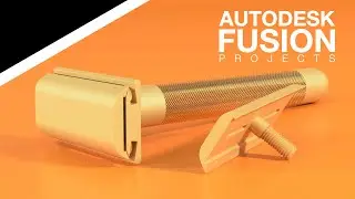Autodesk Fusion 360 - 1/3 - Safety Razor - Intermediate/Advanced Tutorial (2024)