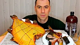 MUKBANG / Beer and fish / Huge flounder, Horse mackerel / ASMR MUKBANG / Mukbang Senya / eating show