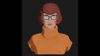 Blender ปั้นๆ ScooBydoo Valma Bust