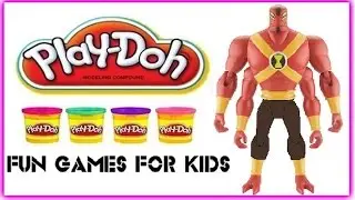 Ben 10 Omniverse Four Arms Play Doh (◕ ‿ ◕)  Ben 10 4 Arms - How To Make Play Dough Ben10