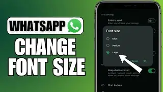How To Change Font Size In WhatsApp | iOS & Android