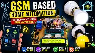 Gsm based home automation using 8051 ic||8051 home automation||gsm switch