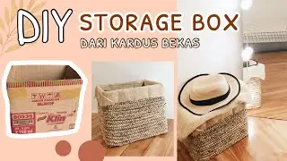 DIY Storage Box dari kardus bekas | Make over kamar lowbudget