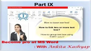 HOW TO INSERT A TEXT BOX IN MS WORD 👈 | MS WORD TEXT BOX | LEARN MS WORD | MS WORD PART NINE