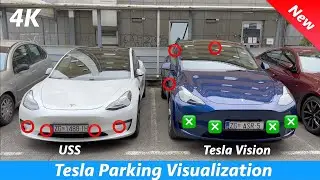 Tesla Vision vs USS Parking Visualization (Which is better?) 🤔